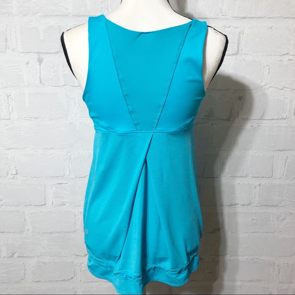 Lulu Lemon Back on Track Turquoise Tank. H47 - Picture 5 of 5